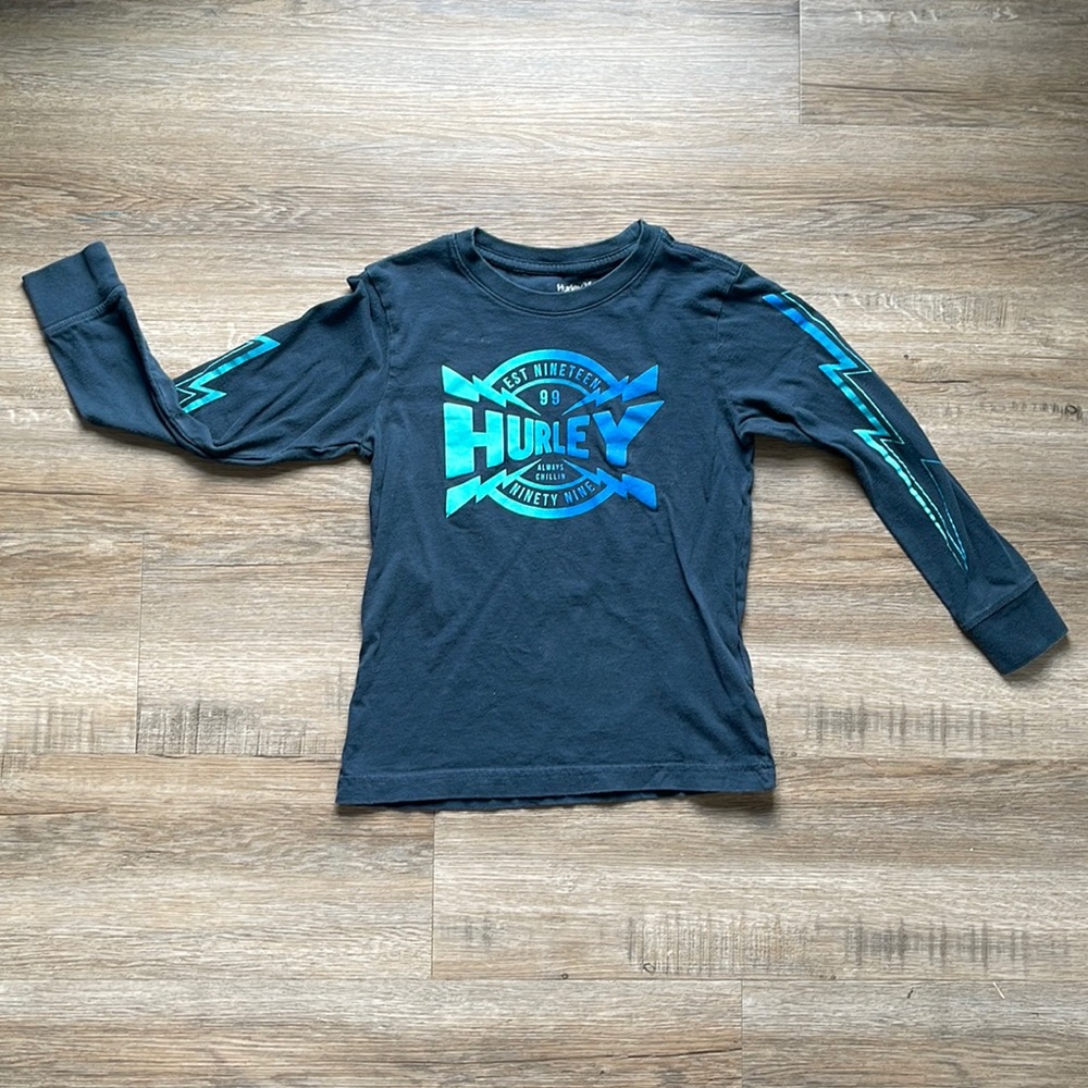 Hurley long sleeve shirt size 7 kids
